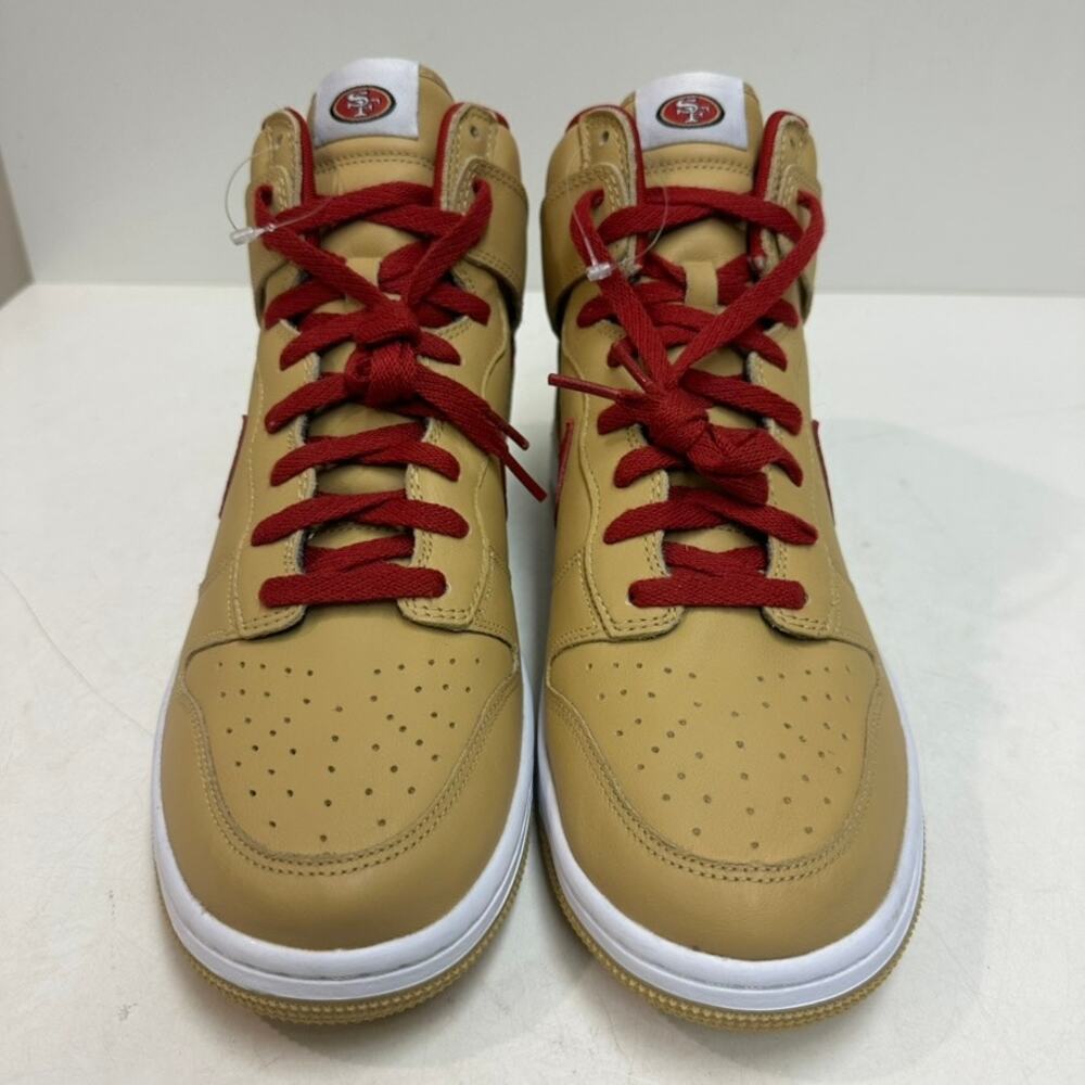NWOT Nike Dunk High San Francisco 49ers Football 2012 Gold / Red NOS RARE  12